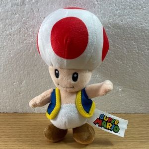 Good Stuff Super Mario Toad Mushroom Plush Stuffed Animal Nintendo 8" Toy 2021